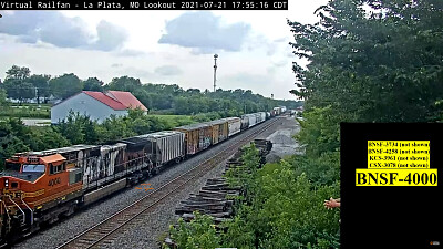 פאזל של BNSF-4000  "Toaster " dead-in-tow