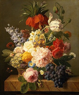 Flowers, fruit