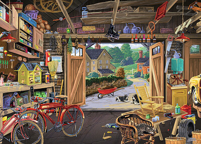 Dans la remise jigsaw puzzle