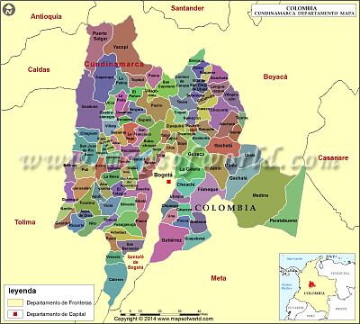 mapa politico de cundinamarca jigsaw puzzle