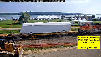 Ft Madison,IA/USA Mystery Package on BNSF  Ft Madison