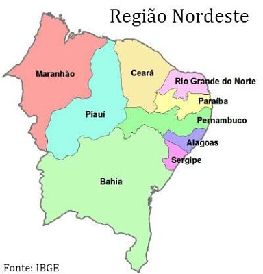 Região Nordeste jigsaw puzzle