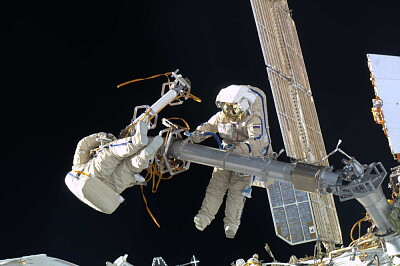 Spacewalk on ISS