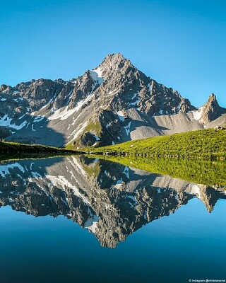 Lac des Creux et Aiguille du Fruit, Courchevel jigsaw puzzle