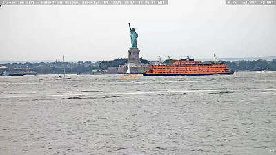 Staten Island Ferry at Statue of Liberty Aug 07 20