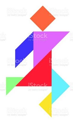 פאזל של Tangram Homem