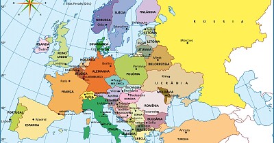 Mapa Europa jigsaw puzzle