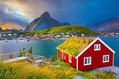 Casa colorida - Noruega
