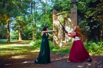 Cosplay maidens defend the castle