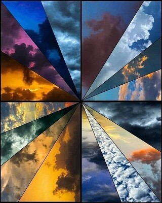 Diferentes colores en el cielo jigsaw puzzle