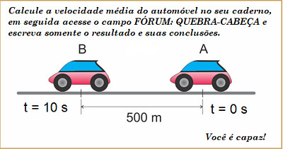 Velocidade média 9º ano