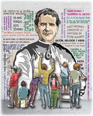 DON BOSCO Y LA JUVENTUD jigsaw puzzle