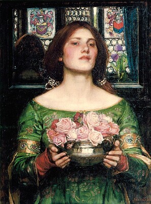 Woman with Roses