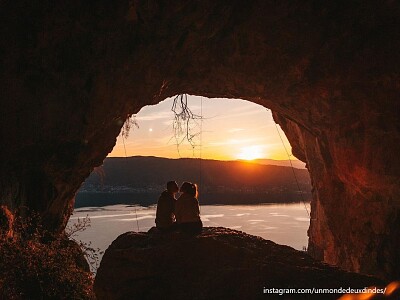 La Grotte des Sarrazins Veyrier du Lac Savoie jigsaw puzzle