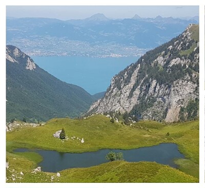 Rando et vue sur le Lac Léman jigsaw puzzle