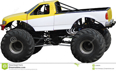 פאזל של colorful monster truck