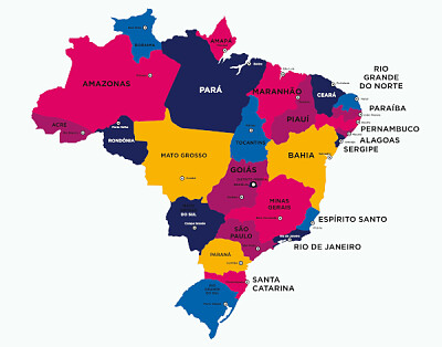 Mapa do Brasil jigsaw puzzle