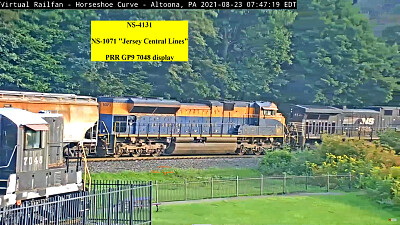 NS-4131 NS-1071   PRR GP9 7048 at HSC