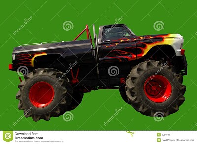 פאזל של colorful monster truck