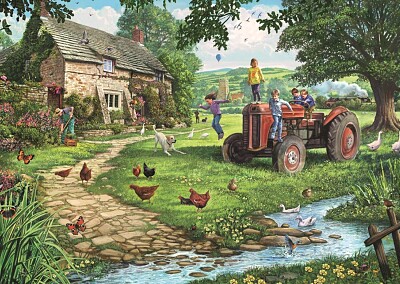 Petits enfants a la campagne jigsaw puzzle