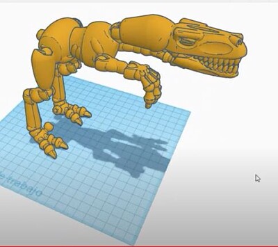 Armando un dinosaurio jigsaw puzzle