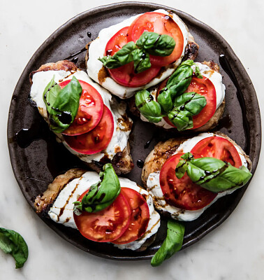 Pork Chop Caprese