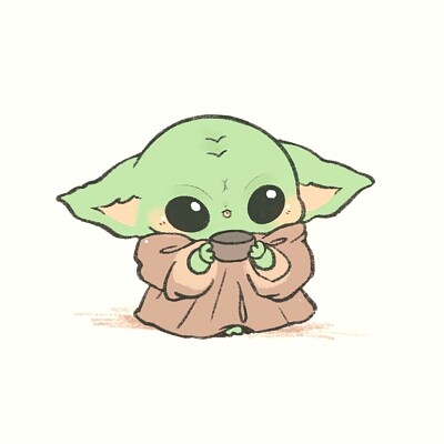 baby yoda drinking her soup jigsaw puzzle