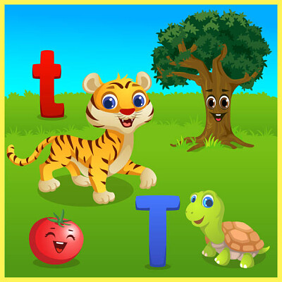 Consonant T jigsaw puzzle