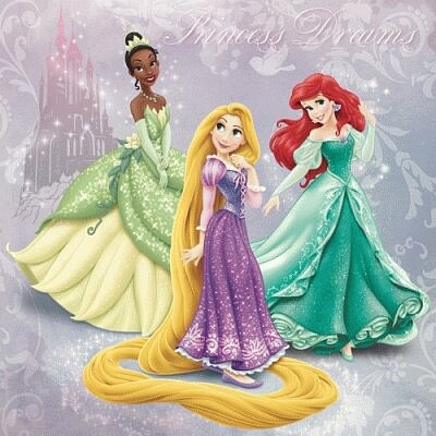 Tiana, Rapunzel, Arielle