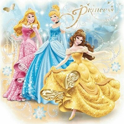 Aurora, Cinderella, Belle