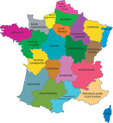 Les Régions de France jigsaw puzzle