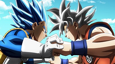 פאזל של goku vs vegeta