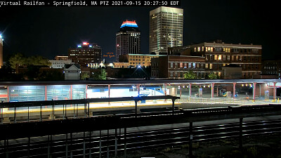 Springfield,Mass  Station at Night Amtrak