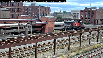 CT-rail 6699 departing Springfield,Mass/USA