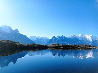 Le grand lac des Chéserys Chamonix jigsaw puzzle