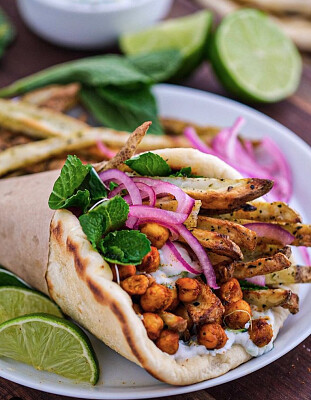 Tandoori Chickpea Gyros