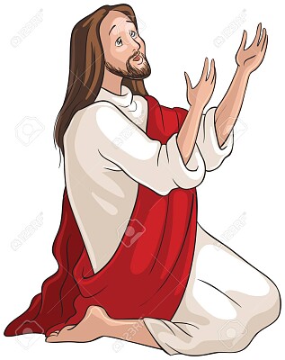 Jesús  orando