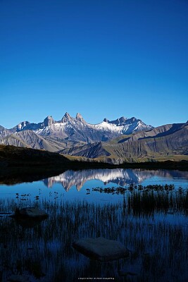 Lac Guichard et ses Aiguilles d 'Arves.