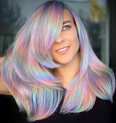 Rainbow pastel hair jigsaw puzzle