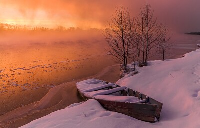 river sundown