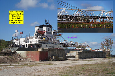m/v Manitowoc conveyor repairs at Fairport Harbor,OH Sept 2021 jigsaw puzzle