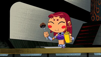 starfire se como su panqueque los jovenes titanes