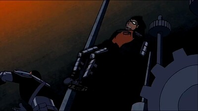 slade lanza a robin los jovenes titanes