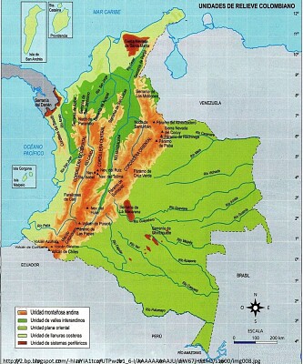 Mapa del relieve jigsaw puzzle