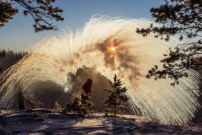 Ice firework jigsaw puzzle