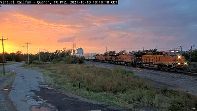 Sunset at Quanah,TX/USA Oct 2021