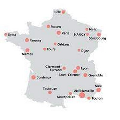 Les grandes villes de France jigsaw puzzle