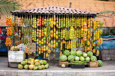 Fruit stand in Amazon area