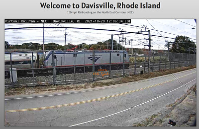 פאזל של Amtrak engine 6357 at Davisville,Ri/USA high speed rails