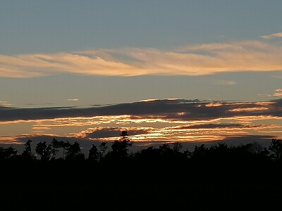 Sunset in france